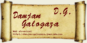 Damjan Galogaža vizit kartica